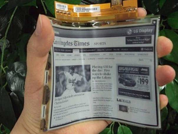 Lg Epaper LG lansează primul e-paper display flexibil din lume. Când va apărea şi ...