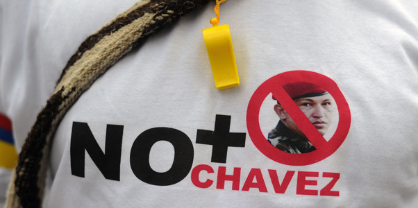 Manifestaţii de amploare împotriva lui Hugo Chavez