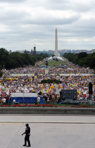 Proteste la Washington împotriva politicii lui Obama