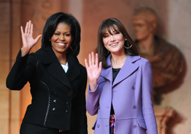 Michelle Obama şi Carla Bruni-Sarkozy 