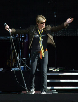 Cântăreţul britanic David Bowie 