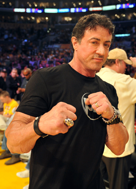 Sylvester Stallone, pregătit pentru al cincilea film din seria "Rambo" (Imagine: Mediafax Foto/AFP)