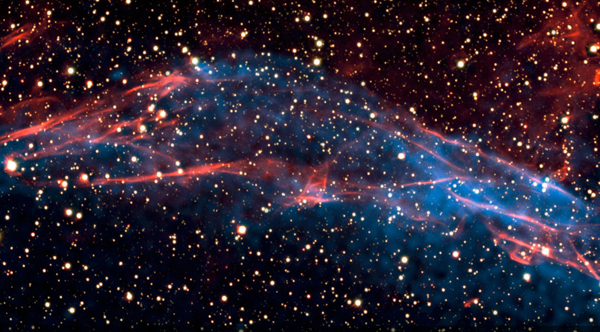 Resturile stelei care a explodat într-o supernova spectaculoasă