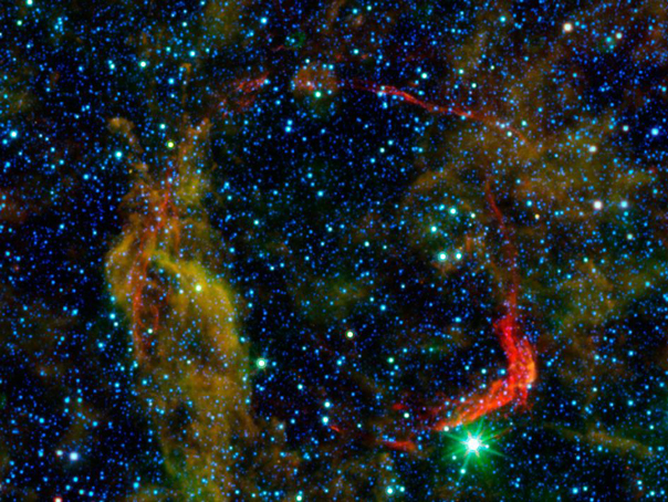 Resturile stelei care a explodat într-o supernova spectaculoasă